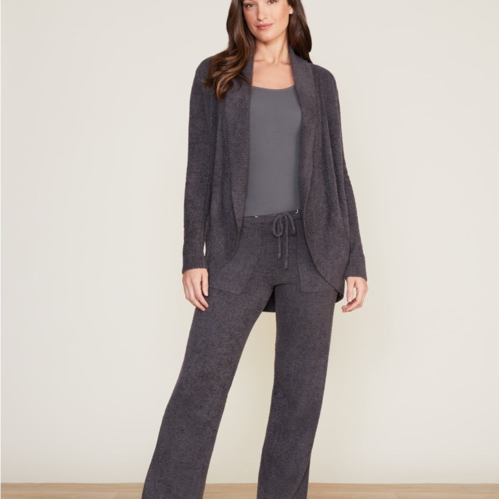 Barefoot Dreams Charcoal Gray Cozy Cardigan